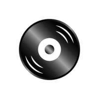 Vinyl-Schallplatten-Icon-Vektor-Design-Vorlagen vektor