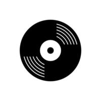Vinyl-Schallplatten-Icon-Vektor-Design-Vorlagen vektor