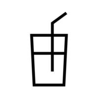 Soda-Symbollinie isoliert auf weißem Hintergrund. schwarzes, flaches, dünnes Symbol im modernen Umrissstil. Lineares Symbol und bearbeitbarer Strich. einfache und pixelgenaue strichvektorillustration vektor
