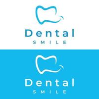 abstrakt dental logotyp mall design. dental hälsa, dental vård och dental klinik. logotyp för hälsa, tandläkare och klinik. vektor