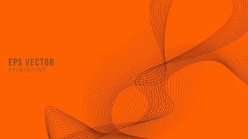 abstrakt orange vågig rader eps vektor bakgrund