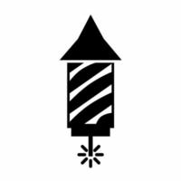 raketenfeuerwerk symbol illustration. Aktienvektor vektor