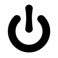 Power-Button-Symbol-Illustrationsvorlage. Aktienvektor vektor