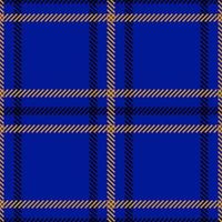 Plaid Musterdesign blau und schwarz vektor