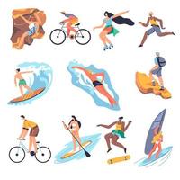 Sommersport und Aktivitäten, Erholung und Spaß