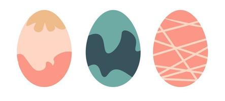 osterfeiertagsfeier, gemalter eiervektor vektor