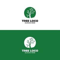 Silhouette der Baum-Logo-Design-Inspiration vektor
