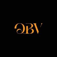 qbv-Buchstaben-Logo-Design, qbv-Vektorlogo, qbv mit Form, qbv-Vorlage mit passender Farbe, qbv-Logo einfach, elegant, qbv-Luxus-Logo, qbv-Vektorprofi, qbv-Typografie, vektor