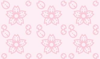 körsbär blomma sakura sömlös mönster bakgrund vektor