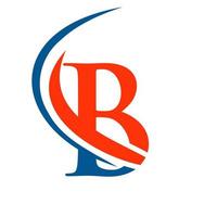 moderne buchstabe b-logo-vorlage vektor