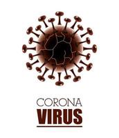 coronavirus vetenskaplig vit banner bakgrund vektor