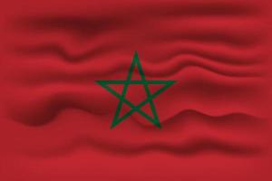 vinka flagga av de Land marocko. vektor illustration.