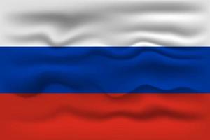 vinka flagga av de Land Ryssland. vektor illustration.