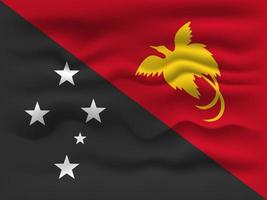 vinka flagga av de Land papua ny guinea. vektor illustration.
