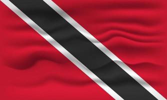 vinka flagga av de Land trinidad och tobago. vektor illustration.
