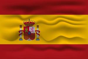 schwenkende flagge des landes spanien. Vektor-Illustration. vektor