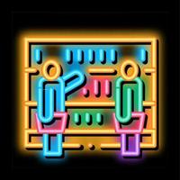 kundenzähler neonglühen symbol illustration vektor