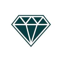 kreativ diamant logotyp och ikon designmall vektor