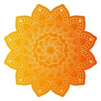 mandala färg orange vektor