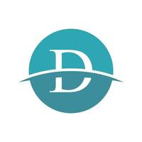 buchstabe d logo design für geschäfts- und unternehmensidentität. kreativer d-brief mit luxuskonzept vektor