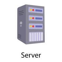 trendiga serverkoncept vektor