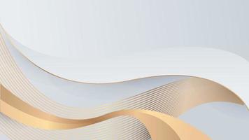 Weißer und goldener Hintergrund mit modernem Corporate Concept Design. vektorillustration für präsentationsdesign, technologiebanner, preisfestival vektor