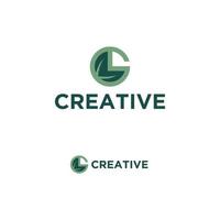 Buchstabe lg kreative Marke abstrakte trendige grüne Logo-Designelement-Vektorillustration vektor