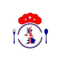 englische restaurant-logo-vorlage, geeignet für restaurants und ähnliches vektor-eps-format vektor