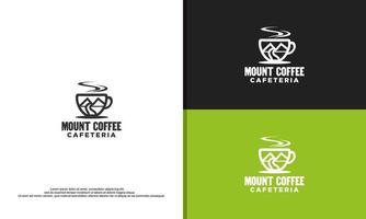 illustration kreativ kaffe affär logotyp design vektor. symbol grafisk restaurang marknadsföra varm frukost märka te kopp dryck jordbrukare klassisk årgång retro vektor