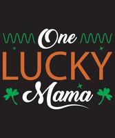 ett tur- mamma st. Patricks dag t-shirt design vektor