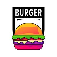 Burger-Logo-Design vektor