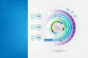 Hintergrund der abstrakten Datentechnologie vektor