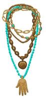 bohemisk halsband Smycken, eleganta Tillbehör vektor