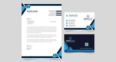 kreativ företags- brev och företag kort design vektor mall