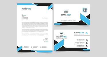 kreativ företags- brev och företag kort design vektor mall