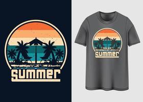 låt oss njut av de sommar t-shirt design vektor