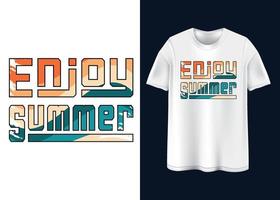 låt oss njut av de sommar t-shirt design vektor