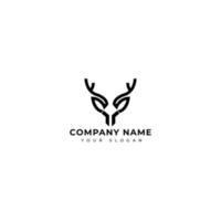 moderne Hirsch-Logo-Vektor-Design-Vorlage vektor