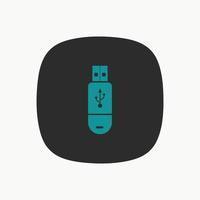 USB-Flash-Disk-Icon-Design-Vektor-Illustration vektor