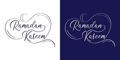 ramadan kareem typografi klistermärke. ramadan citat caligraphy text design. vektor