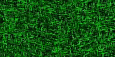 dunkelgrünes Vektorlayout mit flachen Linien. vektor
