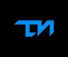 tn-Logo. tn-Logo-Design-Vorlage-Vektor-Illustration. abstrakter Buchstabe tn. moderne Buchstaben tn, tn-Logo-Design-Vorlage Vektor tn-Monogramm. Buchstabe tn Signatur-Logo. Brief-Design-Vektor.