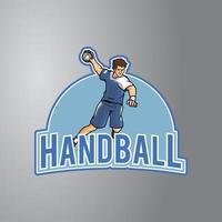 Handball-Vektor-Design-Abzeichen vektor