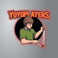 Yoyo-Player-Vektor-Illustration vektor