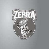 Zebra-Illlustration-Design-Vektor vektor