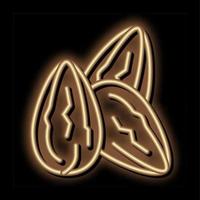 kakaobohnen neonglühen symbol illustration vektor