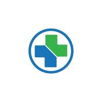 hälso-medicinsk logotyp vektor