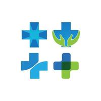 hälso-medicinsk logotyp vektor