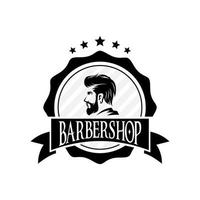 barberare affär logotyp vektor mall v7