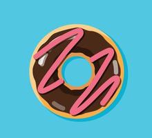 Donut-Isolat-Element-Vektor-Illustration vektor